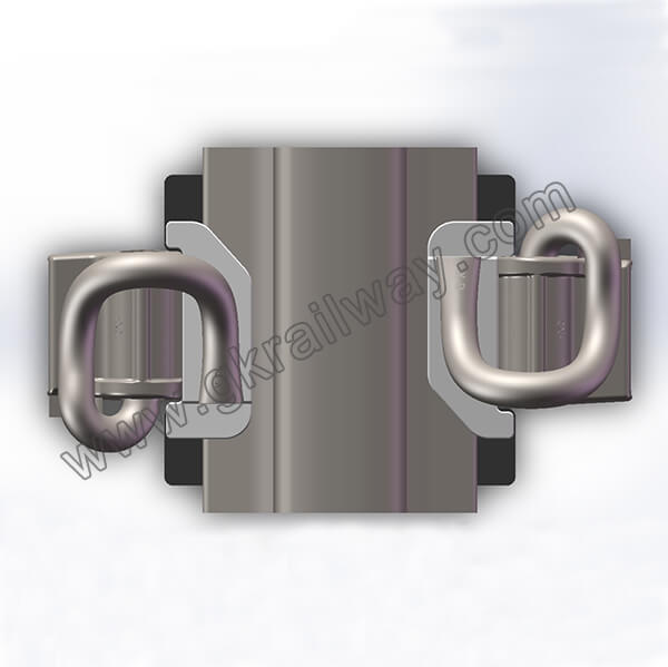 E clip rail fastening system
